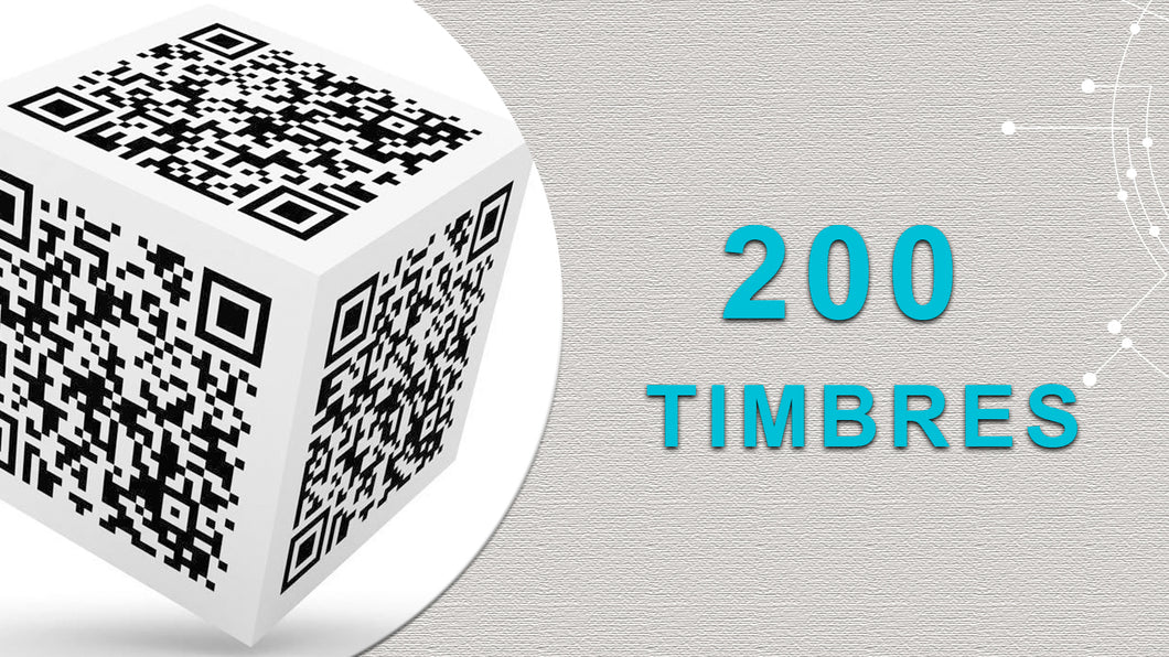 Timbrado | Paquete de 200 timbres
